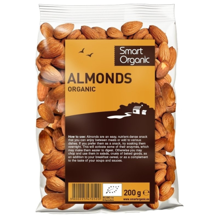 Nuci, Fructe și Legume Uscate - Migdale bio 200 g Smart Organic