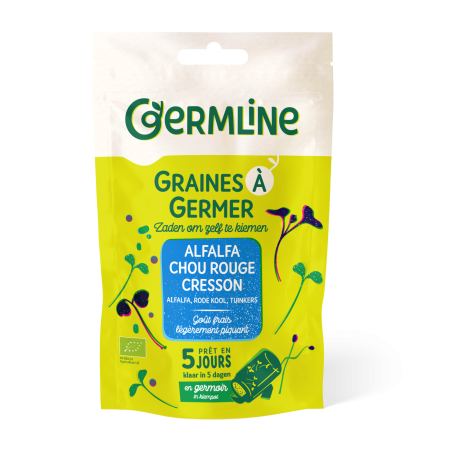 Produse Pentru Germinat - Mix alfalfa, creson, varză roșie pentru germinat bio 150g Germline