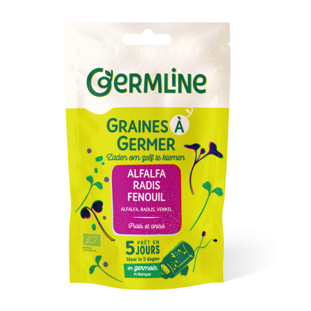 Produse Pentru Germinat - Mix alfalfa, ridiche și fenicul pentru germinat bio 150g Germline