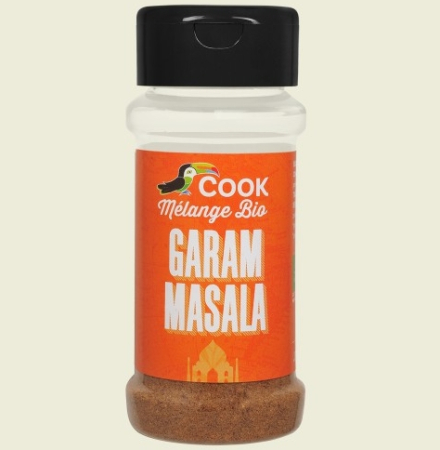 Condimente, Esențe, Întăritor pentru Frișcă - Mix de condimente garam masala bio 35 g Cook