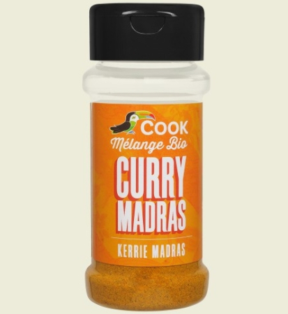 Condimente, Esențe, Întăritor pentru Frișcă - Mix de condimente Madras Curry bio 35g Cook