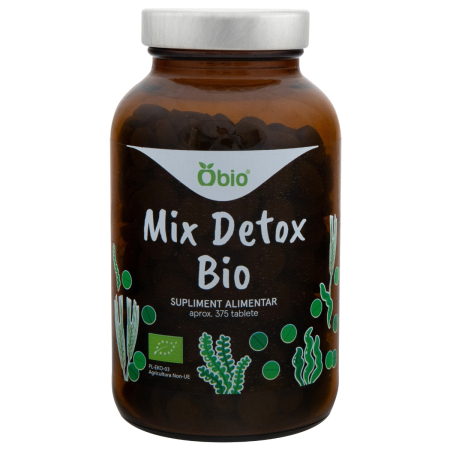 Suplimente Certificate IBA si MS - Mix detox bio 375 tablete 150 g Obio