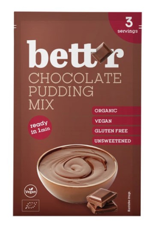 Ready To Eat, Semipreparate, Culturi - Mix pentru budincă cu ciocolată bio 30g Bettr