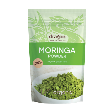 Pulberi și Superalimente - Moringa pulbere bio 200 g Dragon Superfoods