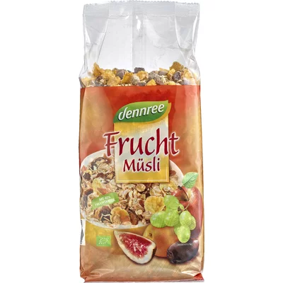 Gustări & Mic Dejun - Müsli cu fructe bio 750g Dennree