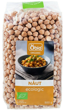 Semințe, Boabe, Cereale - Năut bio 500g Obio