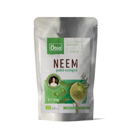 Pulberi și Superalimente - Neem pudră bio 125g Obio