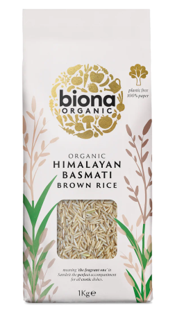Semințe, Boabe, Cereale - Orez basmati brun bio 1 kg Biona