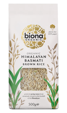 Semințe, Boabe, Cereale - Orez basmati brun bio 500 g Biona