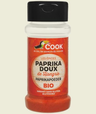 Condimente, Esențe, Întăritor pentru Frișcă - Paprika dulce bio 40 g Cook