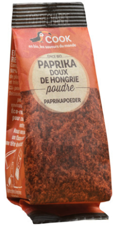 Condimente, Esențe, Întăritor pentru Frișcă - Paprika dulce bio 40g - Refill Cook