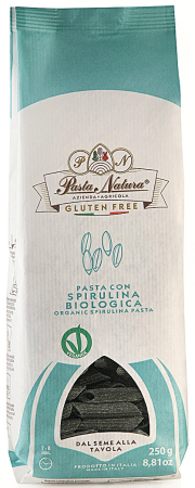 Paste - Paste din orez cu spirulină bio 250g Pasta Natura