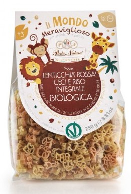 Paste - Paste savană cu făină de linte roșie, năut și orez brun bio 250g Pasta Natura