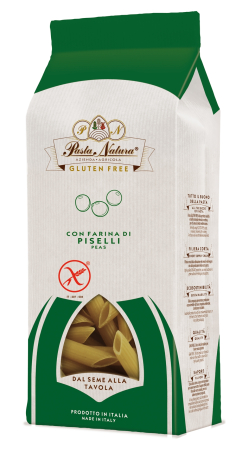 Paste - Penne din mazăre verde bio 250g Pasta Natura