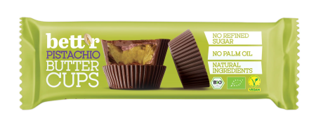 Gustări & Mic Dejun - Praline cu cremă de fistic bio 3x13g Bettr