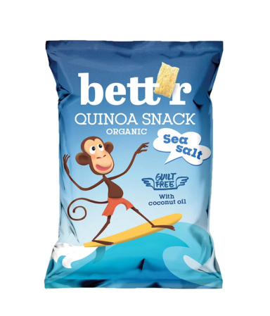 Gustări & Mic Dejun - Quinoa snack cu sare de mare bio 50 g Bettr