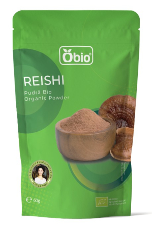 Pulberi și Superalimente - Reishi pudră bio 60g Obio
