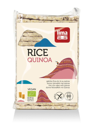 Gustări & Mic Dejun - Rondele de orez expandat cu quinoa bio 130 g Lima