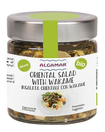 Alge de Mare și Derivate din Alge - Salată orientală cu alge wakame bio 180g Algamar
