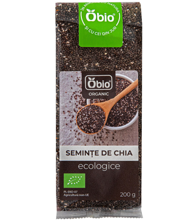 Semințe, Boabe, Cereale - Semințe de chia bio 200g Obio