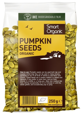 Semințe, Boabe, Cereale - Semințe de dovleac bio 250g Smart Organic