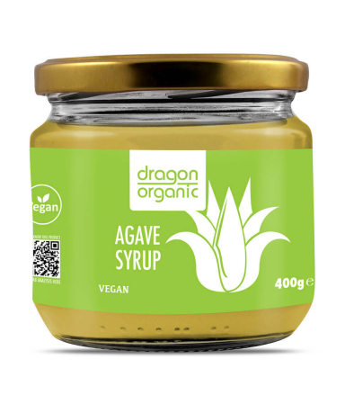 Zahăr, Sare, Îndulcitori, Agenți de Îngroșare - Sirop de agave bio 400 g Dragon Superfoods