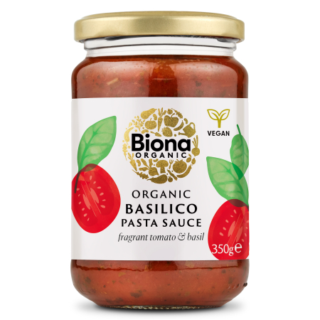 Sosuri, Muștar, Dressing - Sos Basilico cu busuioc bio 350g Biona