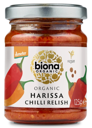 Sosuri, Muștar, Dressing - Sos chilli harissa bio 125 g Biona