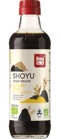 Produse Tradiționale Japoneze - Sos de soia shoyu ginger thai bio 250 ml Lima