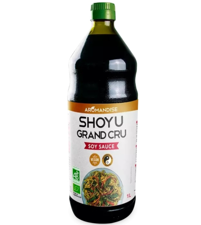 Produse Tradiționale Japoneze - Sos de soia shoyu grand cru bio 1 l Aromandise