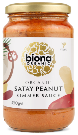 Sosuri, Muștar, Dressing - Sos satay cu cremă de arahide bio 350g Biona