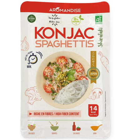 Ready To Eat, Semipreparate, Culturi - Spaghete din konjac bio 180g Aromandise