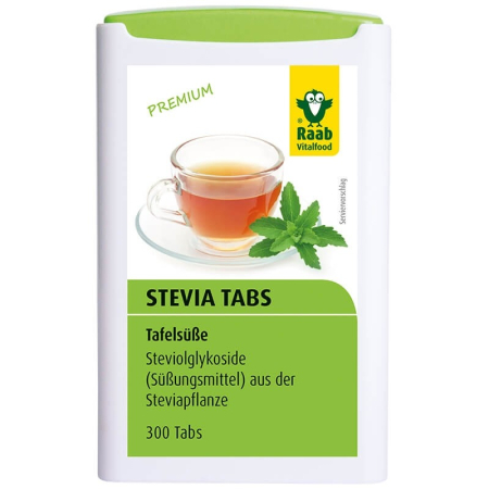 Zahăr, Sare, Îndulcitori, Agenți de Îngroșare - Stevia tablete premium 300 buc. Raab