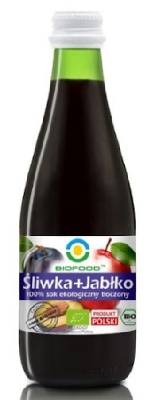 Băuturi, Sucuri, Înlocuitor Cafea, Kombucha - Suc de prune și mere bio 300 ml Biofood