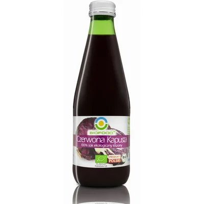 Băuturi - Suc de varză roșie lactofermentată bio 300 ml Biofood