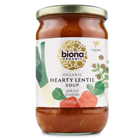 Ready To Eat, Semipreparate, Culturi - Supă de linte cu legume bio 680g Biona