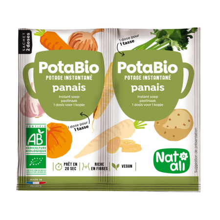 Ready To Eat, Semipreparate, Culturi - Supă instant cu păstârnac și legume bio 2 buc. x 8,5 g 17 g Nat-ali