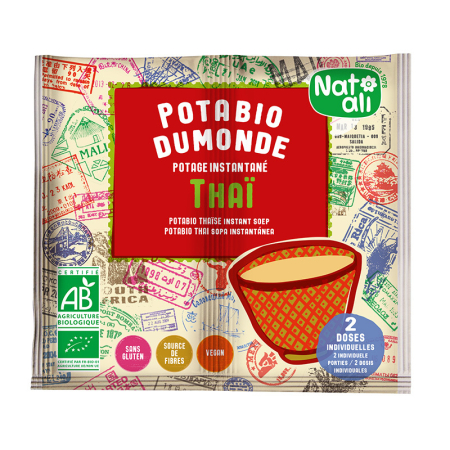 Ready To Eat, Semipreparate, Culturi - Supa instant stil thailandez cu legume bio 2 buc. x 8,5 g 17 g Nat-ali