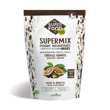 Gustări & Mic Dejun - Supermix pentru mic dejun cu alune și cacao bio 350g Germline