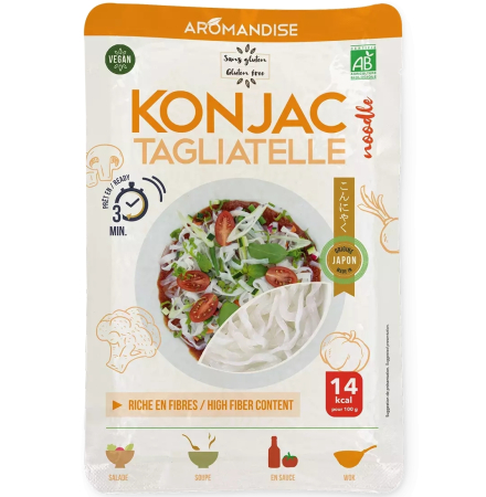 Ready To Eat, Semipreparate, Culturi - Tagliatelle din konjac bio 180g Aromandise