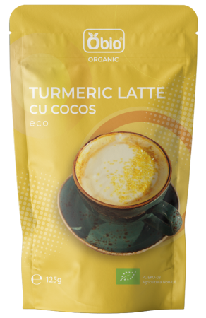 Băuturi - Turmeric latte cu cocos bio 125g Obio