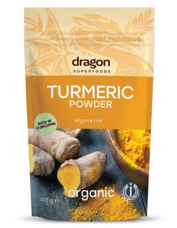 Pulberi și Superalimente - Turmeric pudră bio 150g Dragon Superfoods