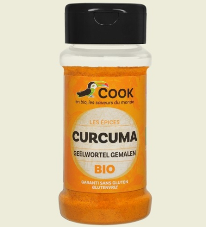 Condimente, Esențe, Întăritor pentru Frișcă - Turmeric pudră bio 35g Cook