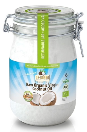 Ulei, Tahini, Oțet - Ulei de cocos premium presat la rece, bio, 1000 ml Dr. Goerg