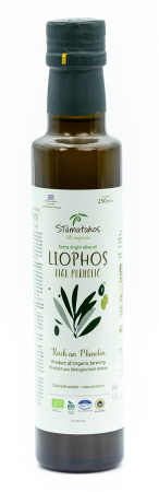 Măsline și Ulei de Măsline - Ulei de măsline extravirgin Liphos High Phenolic Bio 250 ml Stamatakos Olivegrove