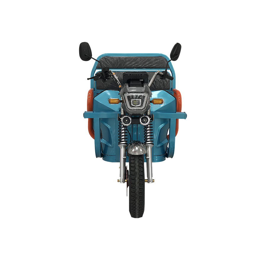 Triciclu Electric cu remorca Albastru 1000W [2]