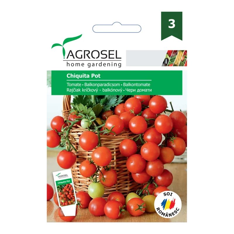 Seminte rosii Chiquita Pot Agrosel pentru balcon [1]