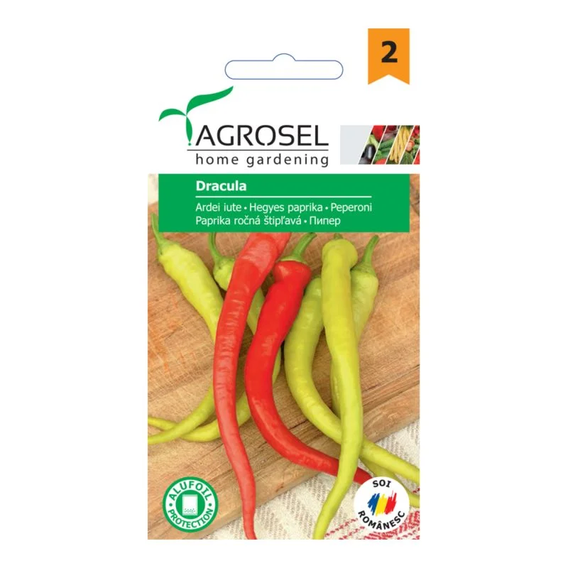 Seminte Ardei Iute Dracula Agrosel, Soi Lung si Productiv [1]