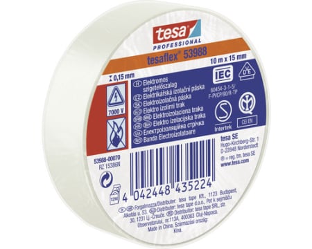 Uz Casnic - Banda Electroizolatoare Tesa 15mm x 10m Alba