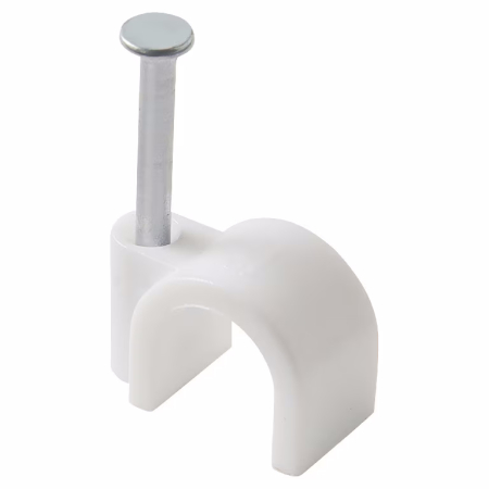 Fixare si imbinare - Cleme Clips Fixare Cablu 8mm set 50 Bucati Alb Strohm